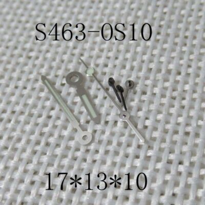 17x13x10mm Silver Trim Green Lume Watch Hands for Miyota OS10 0S10 Movement