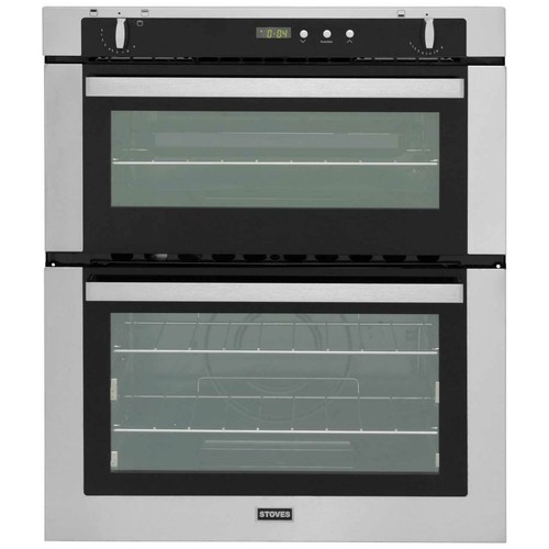Stoves SGB700PS Built Under 60cm A/A Gas Double Oven Stainless Steel