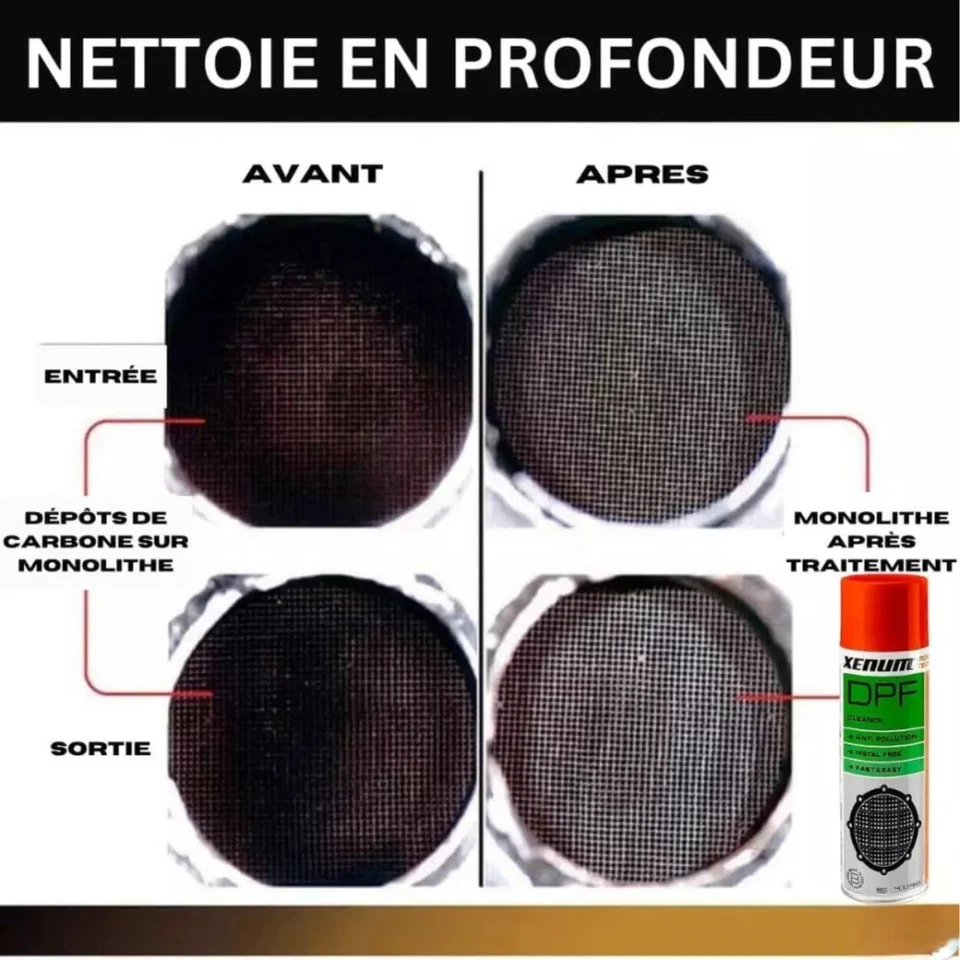 XENUM - DPF CLEANER Nettoyant Filtre à particule FAP - 400ml + buse d'injection