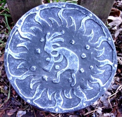 Southwest Kokopelli stepping stone mold concrete plaster mould 11'' x 1.25''
