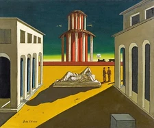 Giorgio de Chirico : Piazza D'Italia : 1913 : Archival Quality Art Print 17x22