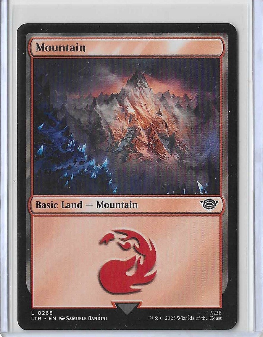 MTG Mountain Lord of the Rings (LTR) Basic Land Magic Card #0268