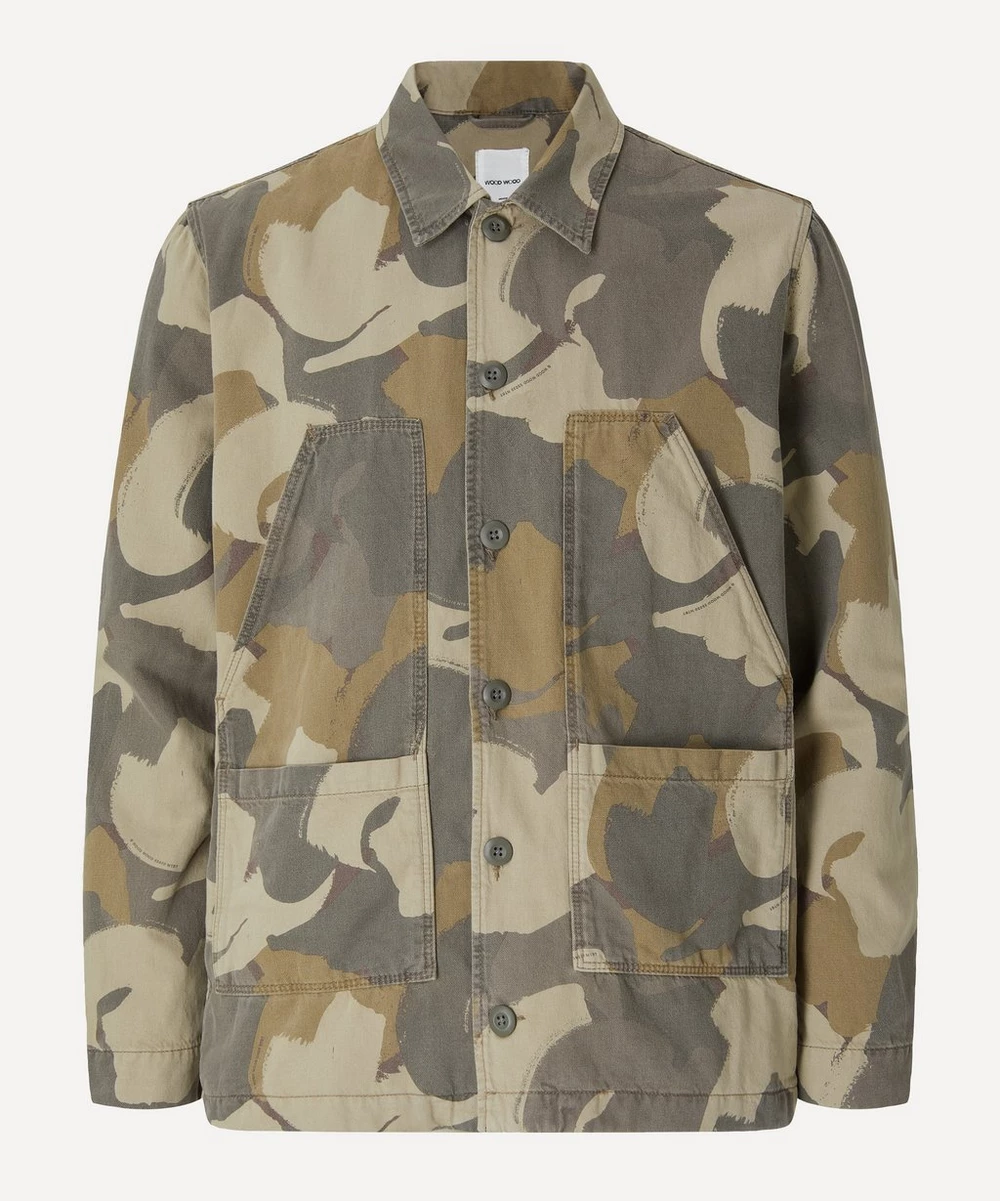 WOOD WOOD Camo Shirt Jacket - XL 