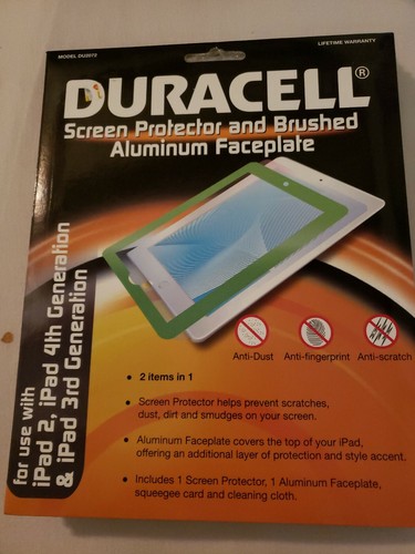 Brand New Duracell iPad 2 and iPad 3rd & 4th Generation Screen Protector Green - 第 1/3 張圖片