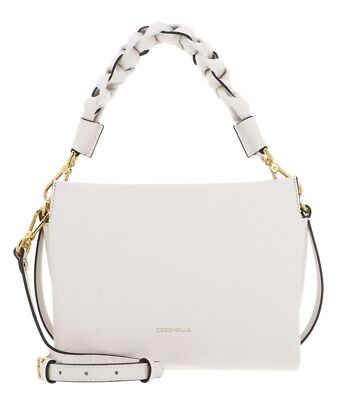 COCCINELLE Boheme Grana Double Crossbody Double Grainy Leather Umhängetasche Neu
