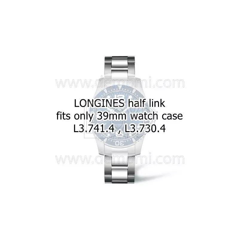 Longines half Link Steel for Conquest And Hydroconquest Size 19 x