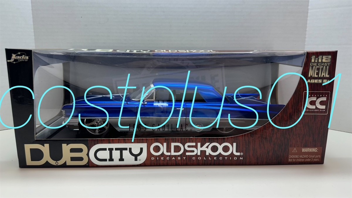 JADA DUB CITY 1963 CADILLAC 1:18 BLUE WITH SILVER CC | eBay