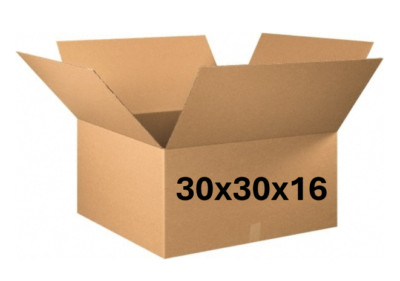30'' x 30'' x 16''  CARDBOARD BOX - 200 lb -  SINGLE BOX