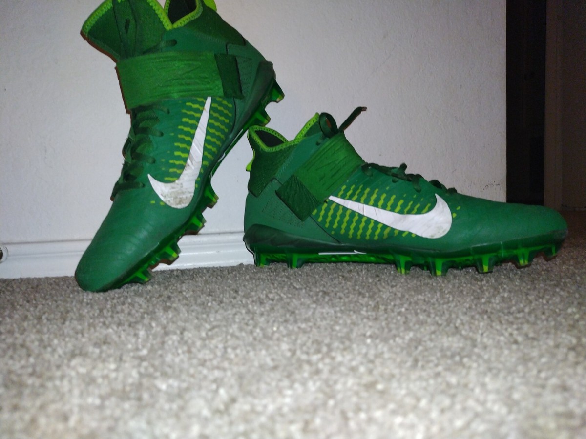Nike Men’s size 13 Alpha Menace Pro II 2 Mid Football Cleats Green Shoes Nike Alpha Menace Pro 2 Mid Football Cleats AQ3209-106 White  main image 3