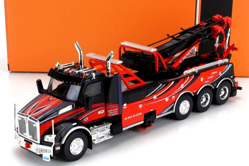 IXO 1/43 2018 KENWORTH T800 WRECK/RECOVERY HEAVY RESCUE TRUCK RED & BLACK TTR032 - Picture 2 of 9