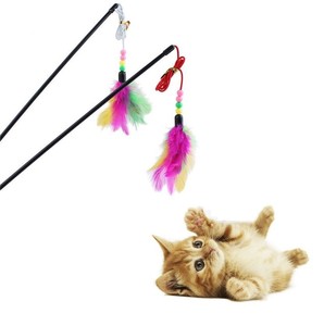 feather stick cat toy
