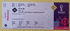 Match 55 Morocco Spain 2022 FIFA World Cup Ticket Stub (Mint Condition)