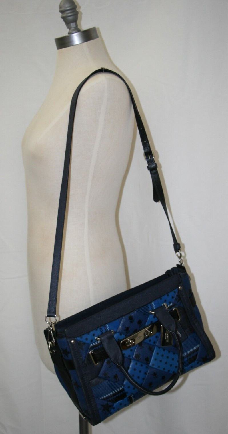 Coach Swagger Printed Patchwork Leather Quilted C… - image 12