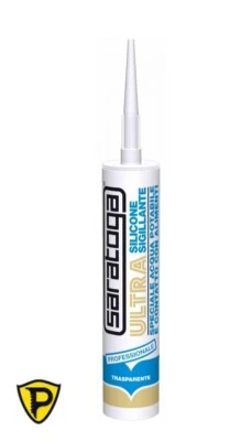 Silicone per acqua potabile e contatto con alimenti SARATOGA trasparente 300 ml.