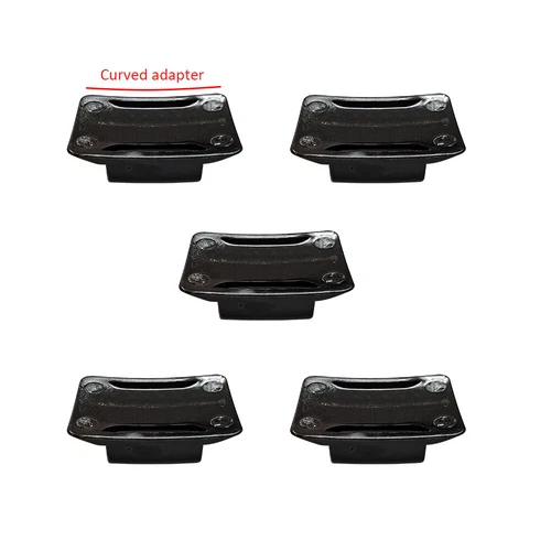 5 x Curved Motorcycle Helmet Mount Adapter for Mobius 1/1S Maxi HD Action Camera