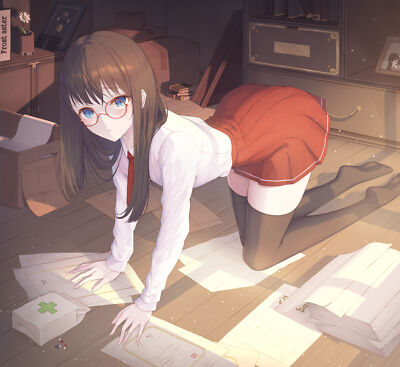Anime 2D Digital Art Digital Girls Skirt Dress  Gaming Mat Desk 42217