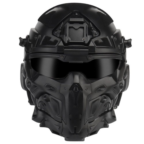 Tactical Assault Helmet W/ Built-in Headset Anti-fog Fan Replace Lense Modular - Picture 7 of 15