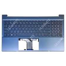 Blue Palmrest Backlit Keyboard M08920-001 For HP Pavilion 15-eg 15-eh Top Case