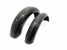Front & Rear Mudguards Black Compatible With Royal Enfield Bullet 500Cc