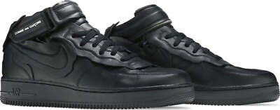 Comme des Garçons x Air Force 1 Mid 'Triple Black' 2020 SKU DC3601