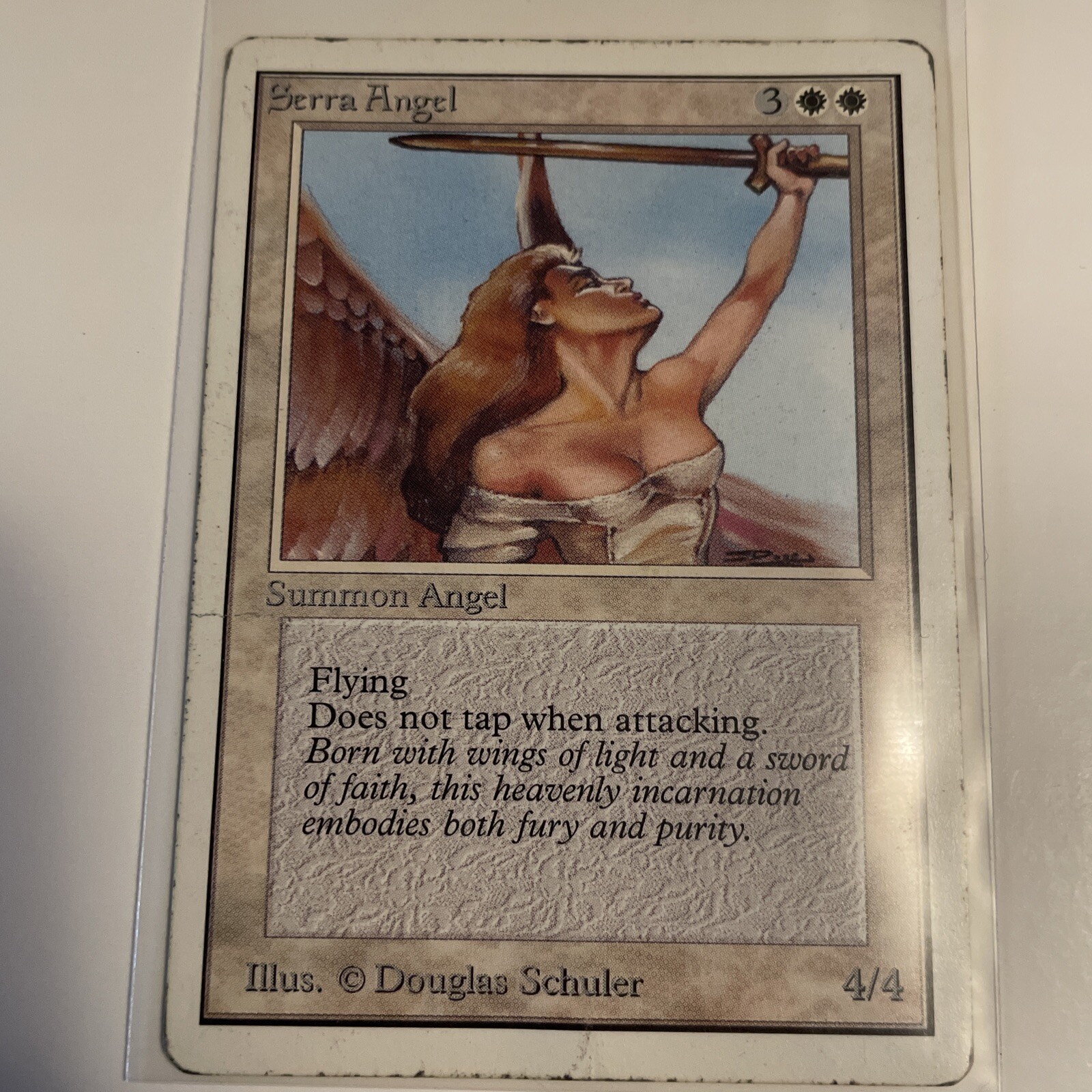 WOTC MTG Unlimited Edition Serra Angel MP-HP