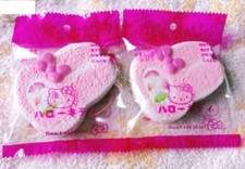 2 pcs Random MY MELODY CAKE ROLL Squishy Charm Straps in Hello Kitty packaging