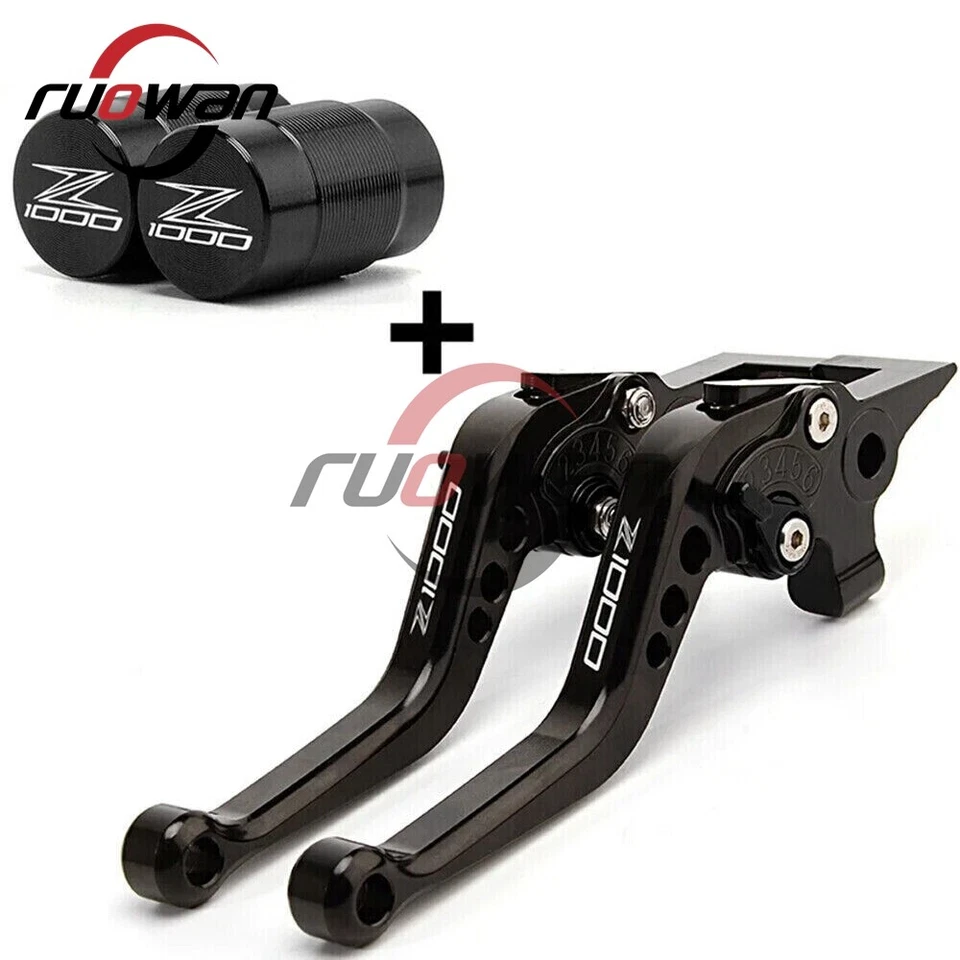 Alavancas de embreagem de freio ajustáveis curtas CNC Ninja 1000 para Kawasaki Z1000 R Z1000SX - Imagem 4 de 4