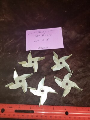 LOT OF (5) ORIGINAL BALLY FAN BLADES FOR ANTIQUE SLOT MACHINE #BFB5C