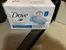 Dove Gentle Exfoliating Beauty Bars, 3.17oz bars, (4 BARS TOTAL)