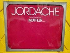 1980's Jordache Ladies Acrylic Muffler - Vintage Montgomery Ward Scarf