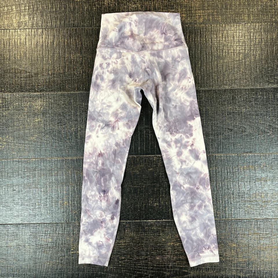 Lululemon Align Pant 24" Diamond Dye Pink Graphite Purple Leggings Women Size 2 - Image 2 of 4