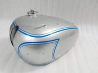 Triumph 5T Speed Twin Kraftstofftank Aus Stahl Mit Tankdeckel Silber, Lackiert
