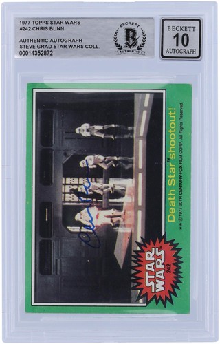1977 Topps Star Wars #242 Death Star shootout! — AUTH (grade unconfirmed)