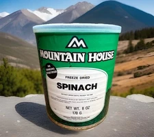 Mountain House Freeze Dried Spinach  #10 Can Long Term Food Storage ~ Read