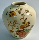 Vintage McCoy  Small Cream Vase With Cherry Blossoms 711