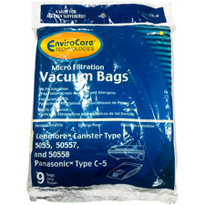 Sears Kenmore TYPE C Vacuum Bags For Models 5055, 50557, 50588 - LOT of 9 Bags