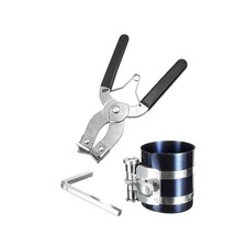 Image of Quick Release Engine Piston Ring Compressor Tool s Kit Ratchet Type Clamp UK