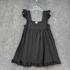 Aerie Black Babydoll Mini Dress Women’s Medium Boho Beach Feminine