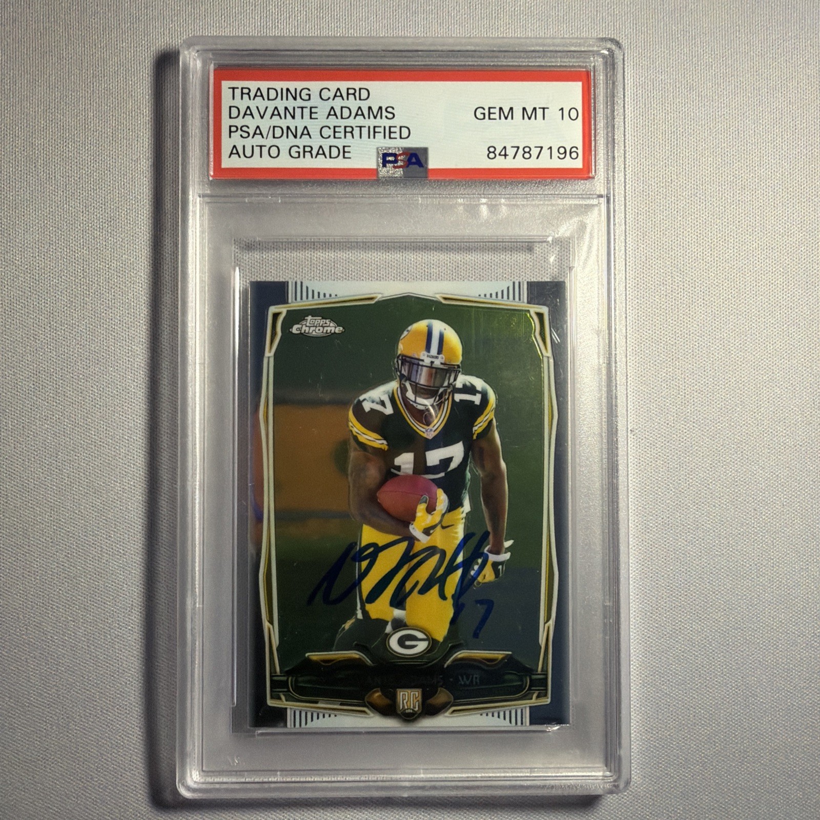 Davante Adams Topps Chrome #114 Autograph Refractor