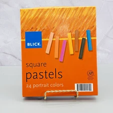 Blick Square Pastels 24 PORTRAIT Bright Colors Light Use Art Supplies Artist