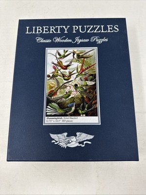 Liberty Wooden Puzzle HUMMINGBIRDS Ernst Haeckel 485 Pices Complete RETIRED