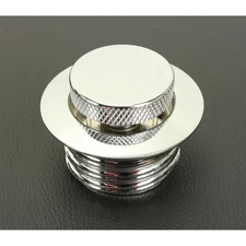 HogWorkz Chrome Flush Mount Pop-Up Gas Cap for Tank Topper Dash Consoles