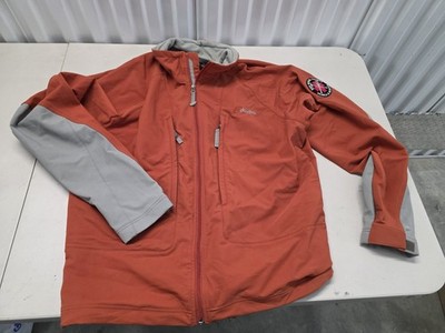 Cloudveil Waterproof Burnt Orange Search & Rescue Patch Jacket Men's Size XL