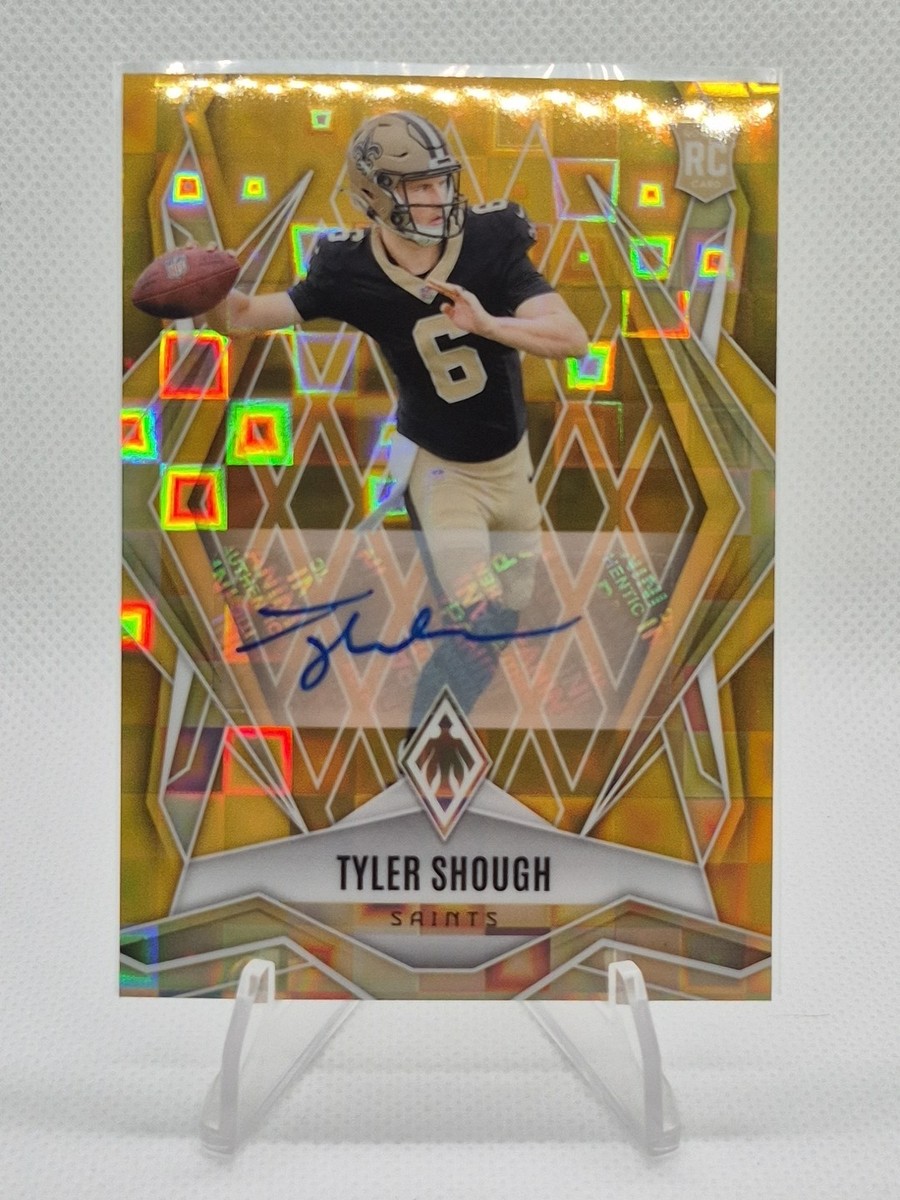 2025 Panini Phoenix - Rookie Tyler Shough #169 Gold Pandora Auto 9