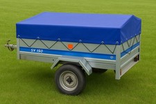 Caddy Trailer Cover Caddy 430 Trailer Waterproof 650GSM PVC 125 x 88 x 8cm Blue