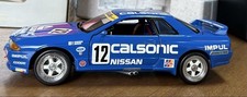 NISSAN Skyline GT-R (R32) No.12 1990 Calsonic Skyline 1/18 Blue Kyosho 08332A