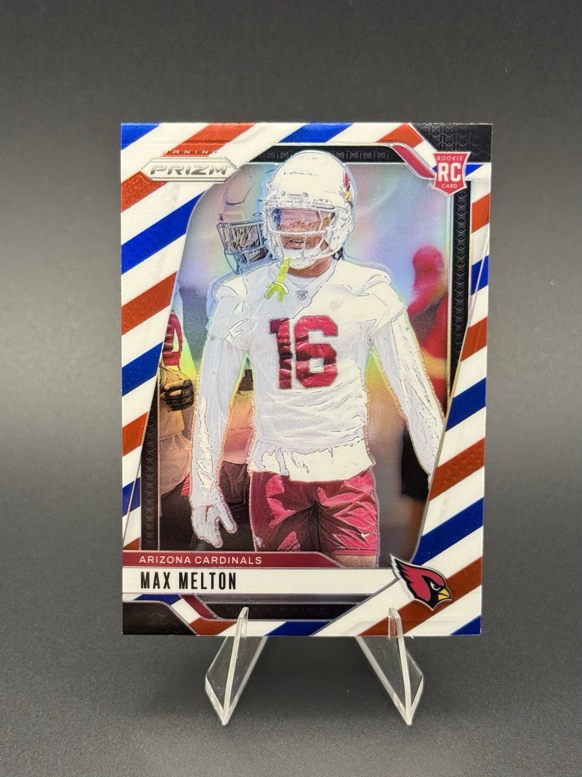 2024 Panini Prizm - Rookies Max Melton #376 Red White & Blue Prizm (RC)