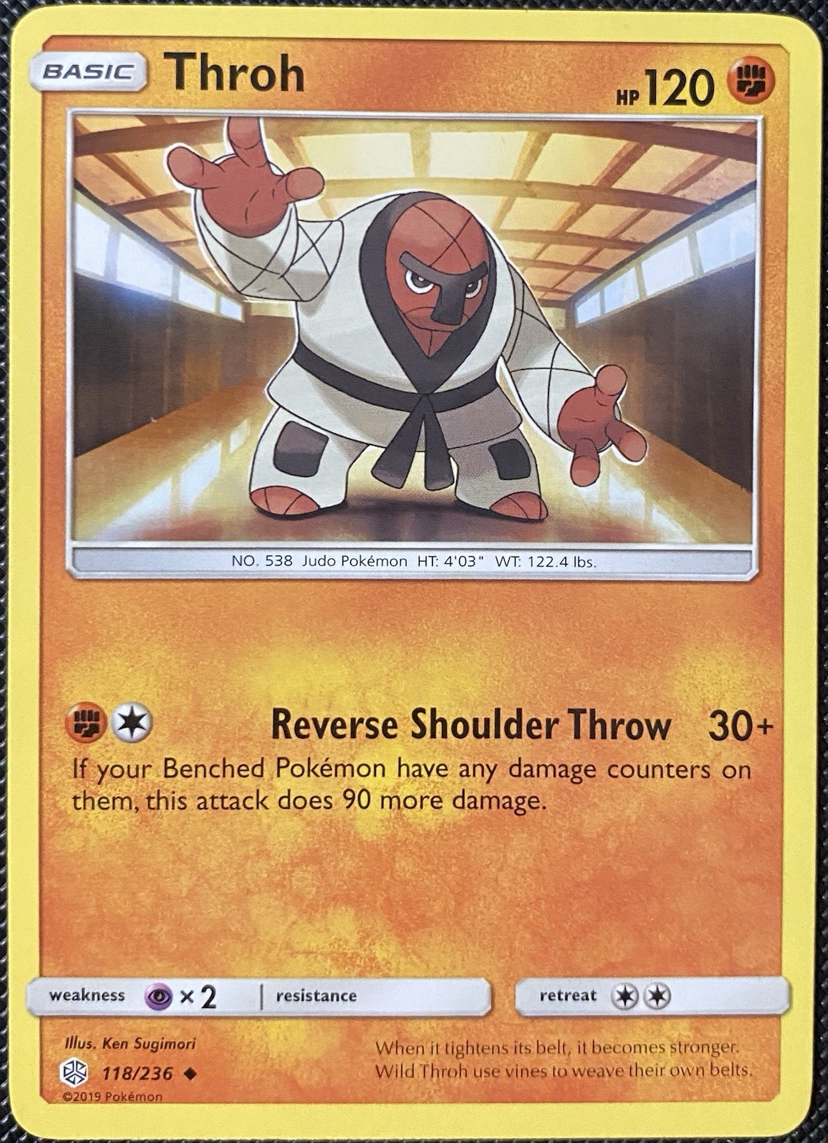 Throh 118/236 Sm-Cosmic Eclipse Regular - Pokémon Card