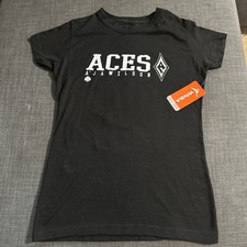 NWT  WNBA A’ja Wilson Las Vegas Aces #22 Black T - Shirt Women Sz Small 