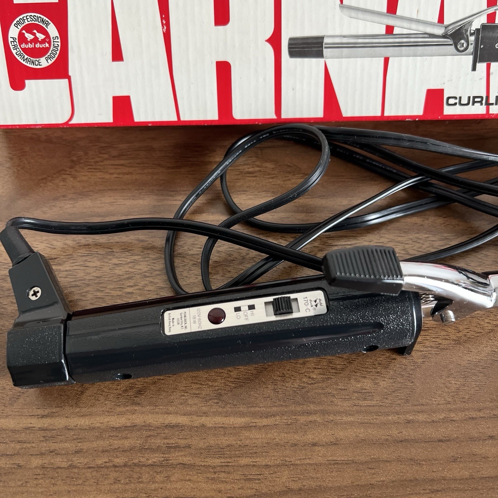 Vintage Dubl Duck Professional 1/2” Size Curling Iron Model No 170 C